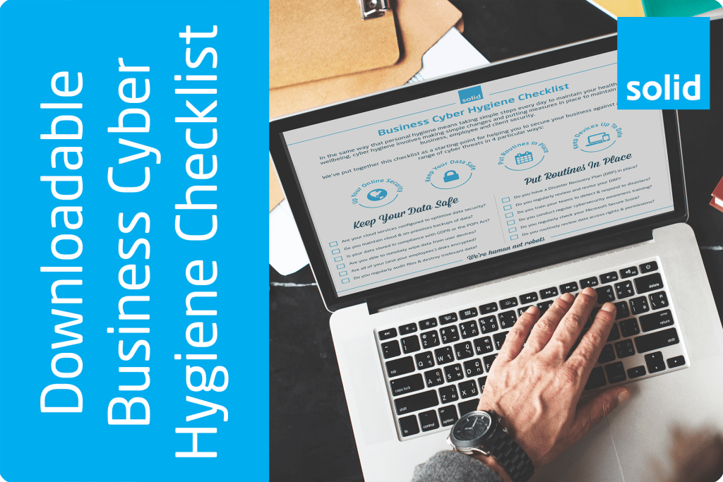 Business Cyber Hygiene Checklist